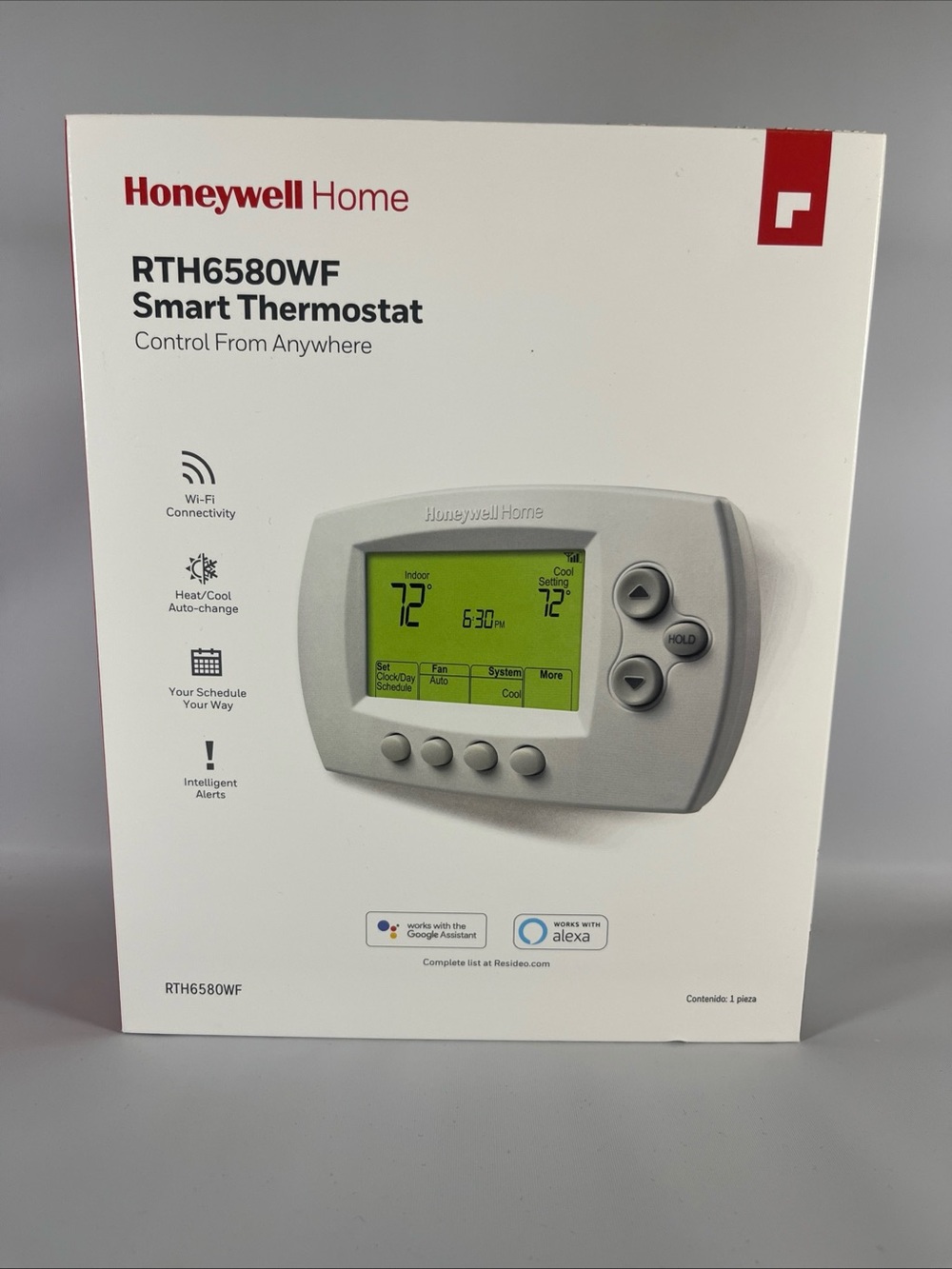 Honeywell Wi-Fi 7-Day Programmable Thermostat (RTH6580WF) NEW OPEN BOX